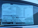 2013 Hyundai Sonata Hybrid Limited Window Sticker