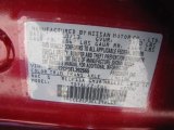 2014 Versa Note Color Code for Red Brick - Color Code: NAC