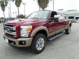 Ruby Red Metallic Ford F350 Super Duty in 2014