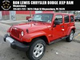 2014 Flame Red Jeep Wrangler Unlimited Sahara 4x4 #88393011