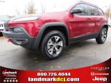 2014 Deep Cherry Red Crystal Pearl Jeep Cherokee Trailhawk 4x4 #88442892
