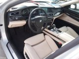 2011 BMW 7 Series 740i Sedan Oyster/Black Interior
