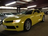 2014 Bright Yellow Chevrolet Camaro LS Coupe #88531825