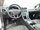 2014 Ford Fusion Titanium AWD Charcoal Black Interior
