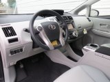 2014 Toyota Prius v Five Misty Gray Interior