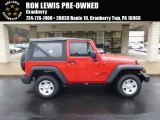 2013 Flame Red Jeep Wrangler Sport 4x4 #88576901