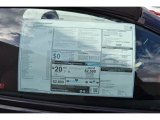 2014 BMW 6 Series 650i Convertible Window Sticker