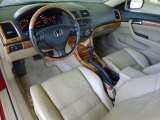 2003 Honda Accord EX V6 Coupe Ivory Interior