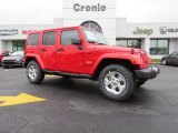 2014 Flame Red Jeep Wrangler Unlimited Sahara 4x4 #88577100
