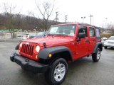 2014 Flame Red Jeep Wrangler Unlimited Sport 4x4 #88658422