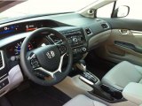 2013 Honda Civic Hybrid Sedan Gray Interior