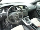 2011 Audi S5 4.2 FSI quattro Coupe Black/Pearl Silver Silk Nappa Leather Interior