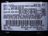 2013 Outlander Sport Color Code for Labrador Black Pearl - Color Code: X42A