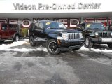 Brilliant Black Crystal Pearl Jeep Liberty in 2009