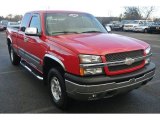 2003 Victory Red Chevrolet Silverado 1500 LS Extended Cab 4x4 #88724973