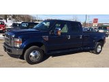 2008 Dark Blue Pearl Metallic Ford F350 Super Duty Lariat Crew Cab 4x4 Dually #88770143