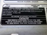 2000 Jaguar XK XKR Convertible Info Tag