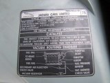 2007 Jaguar XK XK8 Convertible Info Tag