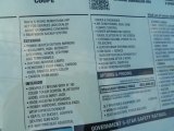2014 Chevrolet Corvette Stingray Coupe Z51 Window Sticker