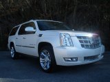 2011 White Diamond Tricoat Cadillac Escalade ESV Platinum AWD #88891955