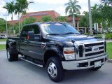 2008 Black Ford F350 Super Duty Lariat Crew Cab 4x4 Dually #8843350