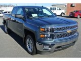 2014 Blue Granite Metallic Chevrolet Silverado 1500 LT Double Cab 4x4 #88960361