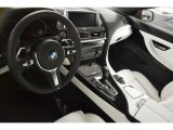 2014 BMW 6 Series 650i Gran Coupe M Sport Edition M Sport Edition Opal White/Sakhir Orange stitching Interior