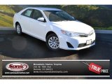 2014 Super White Toyota Camry LE #88959824