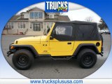 2004 Solar Yellow Jeep Wrangler X 4x4 #89007588
