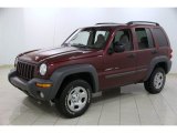 Dark Garnet Red Pearlcoat Jeep Liberty in 2002