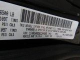 2014 Durango Color Code for Brilliant Black Crystal Pearl - Color Code: PXR