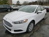 Oxford White Ford Fusion in 2014
