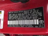 2012 Corolla Color Code for Barcelona Red Metallic - Color Code: 3R3