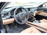 2013 BMW 7 Series 750i xDrive Sedan Saddle/Black Interior