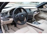 2013 BMW 7 Series 740i Sedan Oyster Interior