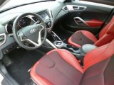 2012 Hyundai Veloster  Black/Red Interior