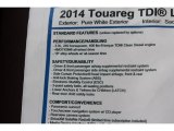 2014 Volkswagen Touareg TDI Lux 4Motion Window Sticker