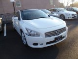 Winter Frost White Nissan Maxima in 2010