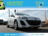 2010 Crystal White Pearl Mica Mazda MAZDA3 i Sport 4 Door #89161616