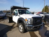 2014 Ford F450 Super Duty XL Regular Cab 4x4 Dump Truck Front 3/4 View