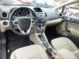 2014 Ford Fiesta SE Sedan Medium Light Stone Interior