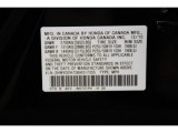 2011 MDX Color Code for Crystal Black Pearl - Color Code: NH731PV