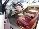 2008 Ford F350 Super Duty King Ranch Crew Cab Dually Chaparral Brown Interior