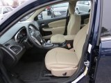 2014 Chrysler 200 Touring Sedan Black/Light Frost Beige Interior