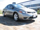 2007 Galaxy Gray Metallic Honda Civic LX Coupe #890368