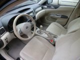 2008 Subaru Impreza 2.5i Sedan Ivory Interior