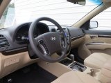2010 Hyundai Santa Fe GLS Beige Interior