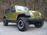 2007 Rescue Green Metallic Jeep Wrangler Unlimited X 4x4 #89301064