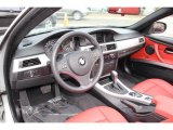 2011 BMW 3 Series 328i Convertible Coral Red/Black Dakota Leather Interior
