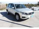 2013 White Gold Metallic Volkswagen Tiguan S #89301095